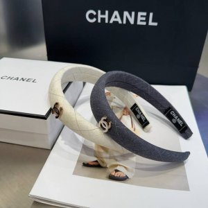 配包装盒 chanel 香奈儿 最新款小香格纹发箍 超级好看 名媛范儿十足 小仙女必备