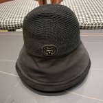 p80 古奇Gucci渔夫帽原单品质火爆来袭 工艺非常精美 高档大气上档次！低调奢华，方便携带！跑量！