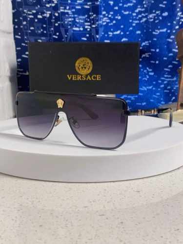 Versace范思哲 2025新款人头连体片太阳镜欧美个性男女墨镜跨境摩登太阳眼镜Ins 男女通用