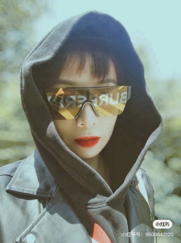 巴宝莉Burberry字母印花太阳眼镜4291 巴宝莉嘻哈墨镜护目镜Be4291一片式墨镜男女款太阳眼镜 #酷炫墨镜#Burberry 博柏利尺寸:99-0-1