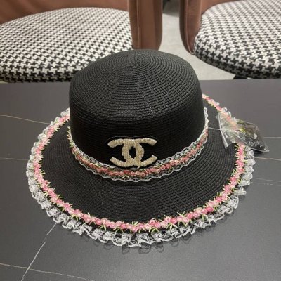 Chanel香奈儿 2025新款草编度假风草帽 大牌风 出街旅行单品