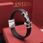 编号Ysl0004 Yvessaintlauren*最新款皮革手链 一致Zp黄铜材质