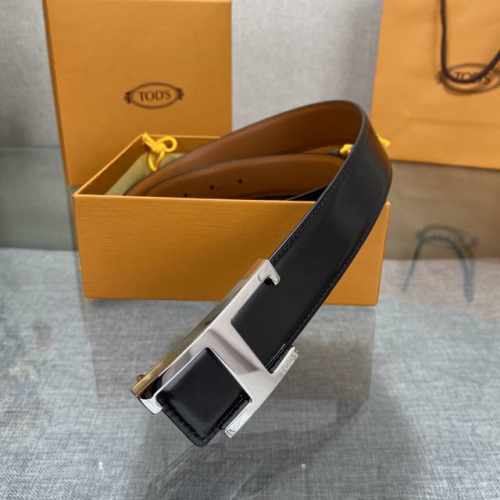 配包装3.5宽Tods家早春新品男士腰带经典T字扣设计，经典耐看！原版开模。