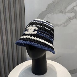 香奈儿 Chanel针织盆帽 防晒渔夫帽高密度制作 一顶超级有品位的针织帽了~出街首选 帽型超美腻颜色妥妥 轻便携带 小仙女人手必备 头围57Cm