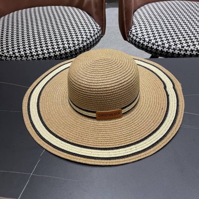 Dior迪奥 2025新款大檐草帽沙滩风 简约大方 百搭单品 出街首选 新款帽型超美腻 新品上架