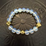 新款 专柜品质 Chrome Hearts克罗心 经典复古多元素手串手链 ，快手 Ins 小红书热门，凹凸造型不同的花纹设计风格呈现出与众不同 十字架童军花是克