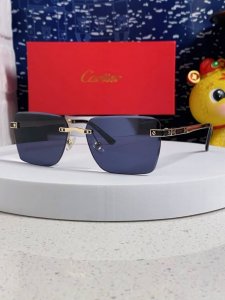 p100 Carter卡地亚 2025新款潮无框时尚太阳眼镜男欧美切边墨镜女个性太阳镜 男女通用