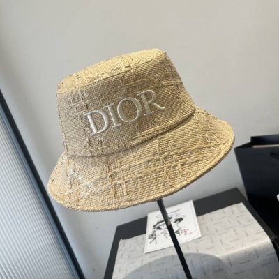 dior迪奥草编渔夫帽