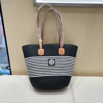 石头岛 Stoneisland海边度假沙滩包包女2025新款夏季编织单肩包大容量腋下草编水桶包