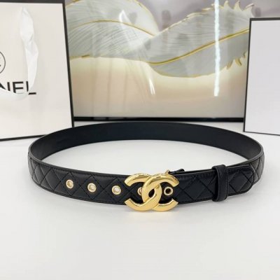 chanel 3.0Cm 双面头层羊皮 原厂皮料订制 质感柔软 做工精细 搭配铜扣