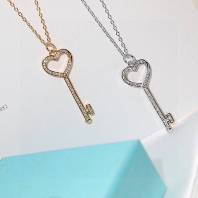 25Tiffany 蒂芙尼 钥匙项链 S925纯银材质 精工版本 带Logo 链长45Cm调节Tiffany&Co.