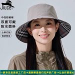 p80 Chanel香奈儿中性款洋气百搭休闲双面渔夫帽子男女通用透气大头适 合户外防晒帽盆帽
