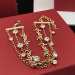 编号Ysl0010 Yvessaintlauren*最新款多层次手链 一致Zp黄铜材质