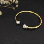 david Yurman 3Mm金色珍珠手镯。建议适合佩戴的手围15-19Cm 编号Dysz-173