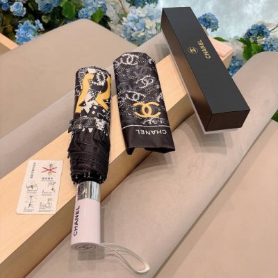 Chanel 香奈儿 三折自动折叠晴雨伞 选用台湾进口Uv防紫外线伞布 原单代工级品质