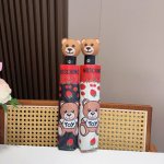 Moschino 莫斯奇诺 熊头柄 三折自动伞设计师Franco Moschino以自己的名字命名的一个意大利品牌，创立于1983年，风格高贵迷人、时尚 可爱又