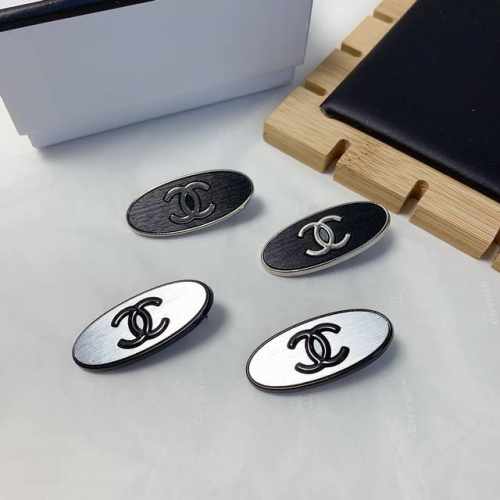 Chanel小香 Chanel发夹 磨砂金属Logo边夹刘海夹压夹日常精致小单品 气质百搭小仙女必入单品 宝藏款 闭眼入推荐款 一对