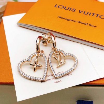 编号Led0331 Lv*最新款玫瑰金色爱心耳勾 一致Zp黄铜材质