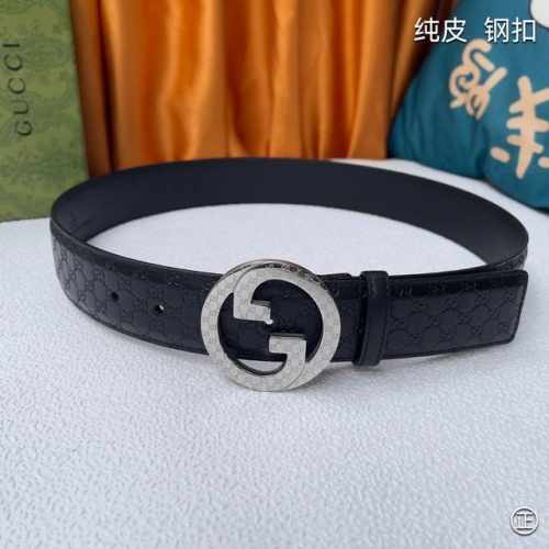 特 Gucci㊣ 4.0Cm 进口头层原版皮 纯钢五金扣头，工艺精湛，原单品质。