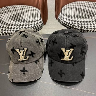 louivuittonlv专柜新款路易威登家牛仔棒球帽，男女通用遮阳帽，