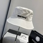 P Miumiu缪缪新款 纯棉渔夫帽，头围57Cm