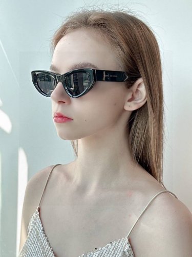 Balenciaga巴黎世家 新款猫眼墨镜个性遮阳男女偏光小红书网红街拍防紫外线太阳镜