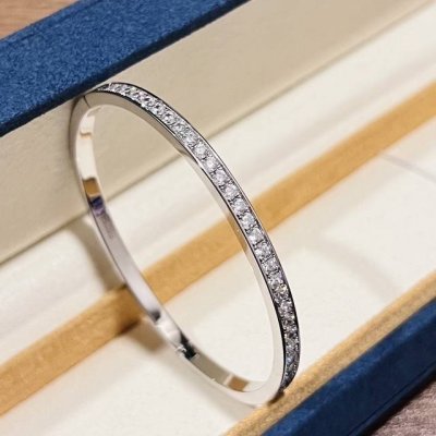 a5702 新款 单排钻 手镯 简约百搭 五星级推荐啊啊 随时可能断货的款 精选进口原版S925纯银材质定制 百搭单品 纯银手镯