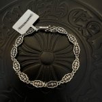 批 新款 专柜品质 Chrome Hearts克罗心 经典复古十字架手链 凹凸造型不同的花纹设计风格 呈现出与众不同 十字架 童军花是克罗心的志 所以更经久不衰