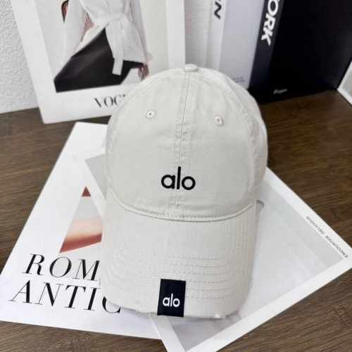 跑量 Alo新款复古做旧破洞帽子磨损设计百搭棒球帽鸭舌帽