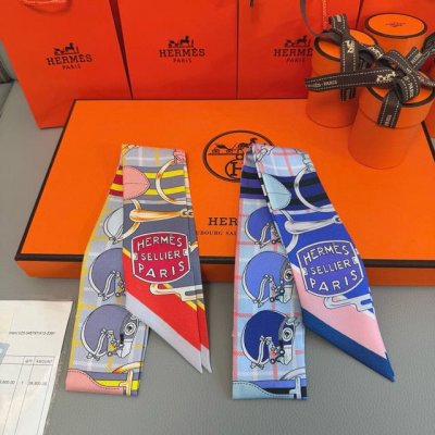 批60爱马仕Hermes “塔特沙马具”Twilly小丝巾 twilly小丝巾（100%桑蚕丝） 这款小巧的真丝配饰佩戴方式千变万化，可为您的日常造型增添灵动妙