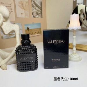 高品质/160 华伦天奴墨色先生黑色铆钉版淡香水100Ml valentino Uomo Born In Roma Rockstud Noir,2023 品牌：