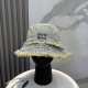 配防尘袋 Miumiu缪缪2025新款洗水软牛仔男女款渔夫帽 简约折叠遮阳～非常有质感的一款