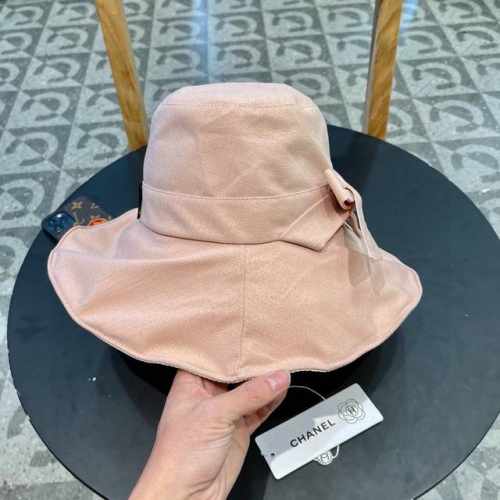 Chanel香奈儿 春夏新款女士渔夫帽韩版蝴蝶结防晒遮阳帽旅游可折叠太阳大檐帽子