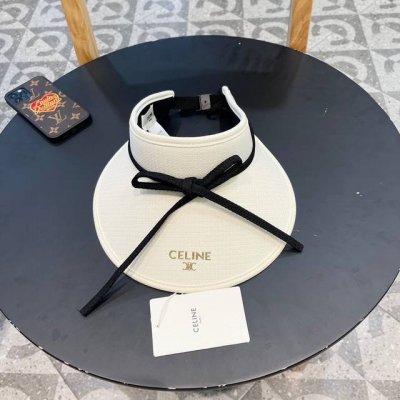 赛琳Cellne蝴蝶结元素时尚韩版女生夏天空顶帽 可扎马尾无顶太阳帽 防紫外线