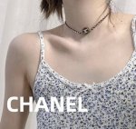 原版开模 编码Cn009 0250825 香奈儿项链热销款爆上新一致Zp 专柜同步 chan 23 黑金纽扣穿皮项链Choker 亚克力侧边字母刻印 简约大气时