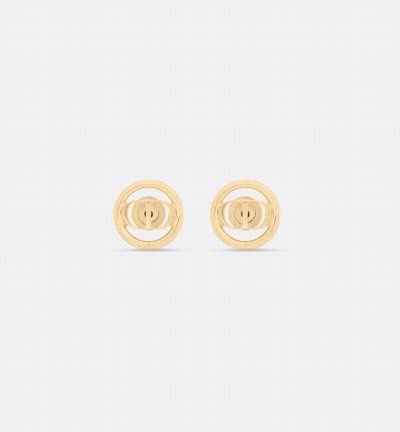 Dior耳钉热销款火爆上新 迪奥圆形金色Cd耳钉 复古高级 略带几分优雅又不失小女人味0206050
