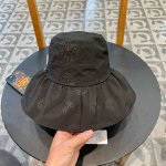 Chanel香奈儿 新款大沿折叠款遮阳渔夫帽 简约大气 小香风遮阳效果一绝 随意折叠都不会变形
