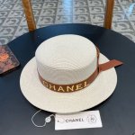 chanel香奈儿 2025新款草编大牌皮带编织草帽，度假休闲必备，优雅大方的一款