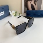 Gucci古奇 时尚偏光方框太阳镜 欧美网红街拍百搭墨镜 Ins风太阳眼镜