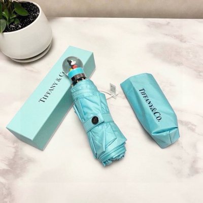 Tiffany蒂芙尼 米奇手柄 五折手开折叠晴雨伞 新款火爆来袭 夏日里的小清新 高效阻隔紫外线涂层 有伞随行 晴雨无优～
