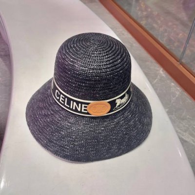 赛琳 Celine 官方款麦秆草帽，高密度制作，一顶超级有品位的草帽了~出街首选！帽型超美腻颜色妥妥，轻便携带！小仙女人手必备 头围57Cm