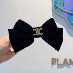 配包装 celine 赛琳 凯旋门新款植绒发夹 经典字母大蝴蝶结弹簧夹 超精致 转图必爆哈 专柜出货
