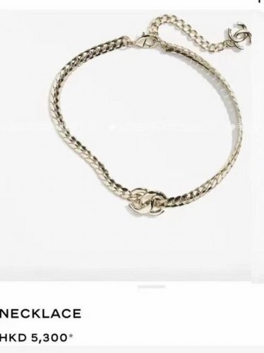 chanel 25S 镜面链条双C颈链 必買系列銀色雙C真的太好搭配了~ 經典款超大氣，简约百搭