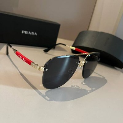 prada 普拉达 界级大师制造. 偏光墨镜 高档 潮流时尚百搭男士款百搭瘦脸太阳镜 高品质 开车太阳镜