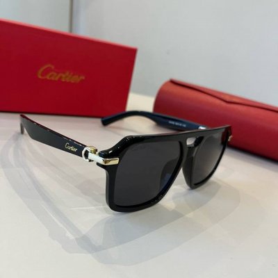 Cartier 卡地亚 男款官网一比一大蛤蟆镜 高档大气 镜腿上简约标志性Logo 奢华制作