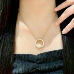 Dior 迪奥 中古 项链 专柜一致上新 精选原版一致 黄铜材质 甜美气质高雅.