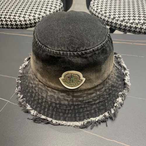 Moncler蒙口春新款高品质牛仔渔夫帽 超仙，超火爆质感很赞，出街超好搭配！时尚潮流！快快入手哦！