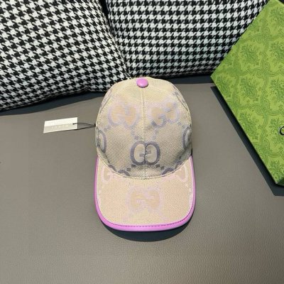 配包装布袋，Gucci古奇新款原单棒球帽， 糖果色大双G，专柜1:1开模订制，原版帆布面料+头层牛皮，轻盈透气！基础头围56，贴片可调节。