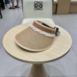 celine塞琳2025新款空顶帽女夏季出游度假海边蕾丝花边防晒遮阳帽大檐太阳帽