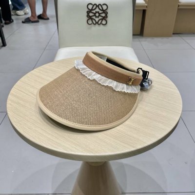 celine塞琳2025新款空顶帽女夏季出游度假海边蕾丝花边防晒遮阳帽大檐太阳帽